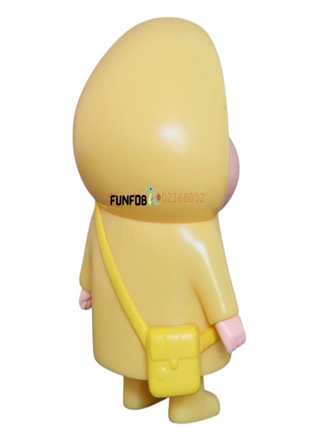 FUNFOB Shinchan Action Figure Toy Size - 10CM Cartoon Figurine for Boys & Girls Shinchan Figurine PVC Multicolour | Shin Rain Yelllow - Image 3